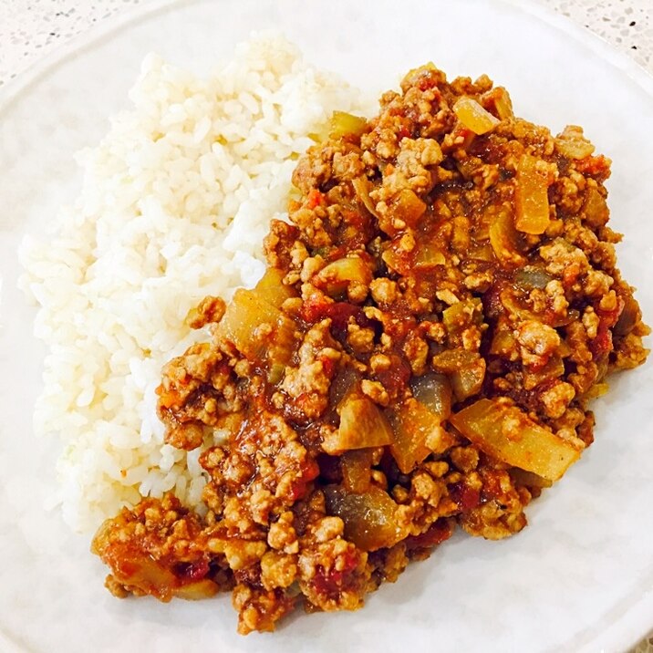 モラセスが隠し味のキーマカレー